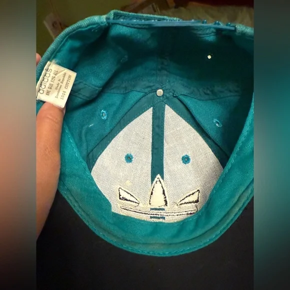 Adidas Blue and Black Corduroy Cap - Picture 3 of 7